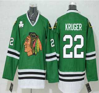Chicago Blackhawks #22 Marcus Kruger Green Reebok NHL Authentic Jersey,We sell and wholesale Chicago Blackhawks #22 Marcus Kruger Green Reebok NHL Authentic Jersey on line form chian!